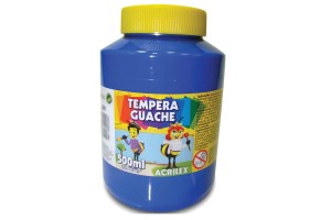 TEMPERA GUACHE ACRILEX PT 500ML AZUL