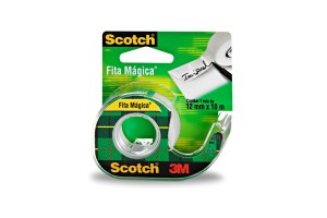 FITA ADESIVA MAGICA SCOTCH 12MMX10M COM SUPORTE 3M