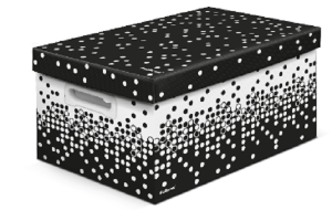 CAIXA POLIBRAS THE BEST BOX DOTS M - PRETA
