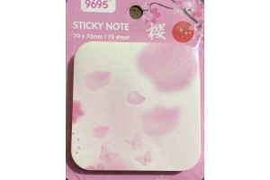 BLOCO DE ANOTAÇÕES 75 FLS FLORAL 70MMX70MM