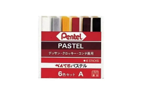 GIZ PASTEL SECO PENTEL 6A 6 CORES