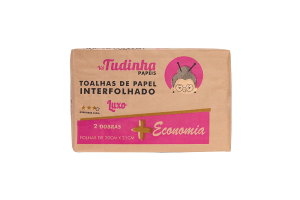 TOALHA DE PAPEL INTERFOLHA 2 DOBRAS LUXO 20X21 600GRS