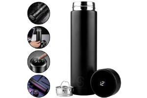 GARRAFA TÉRMICA COM TEMPERATURA