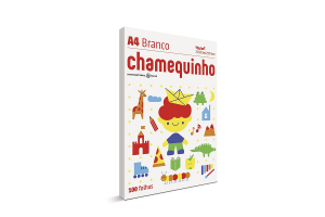 SULFITE A4 75GM CHAMEQUINHO PCT COM 100 FLS BRANCA